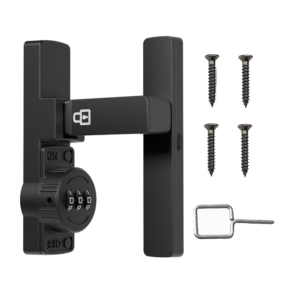 Home Security Door Lock - Security Barn Door Lock 3-Digit Conbination