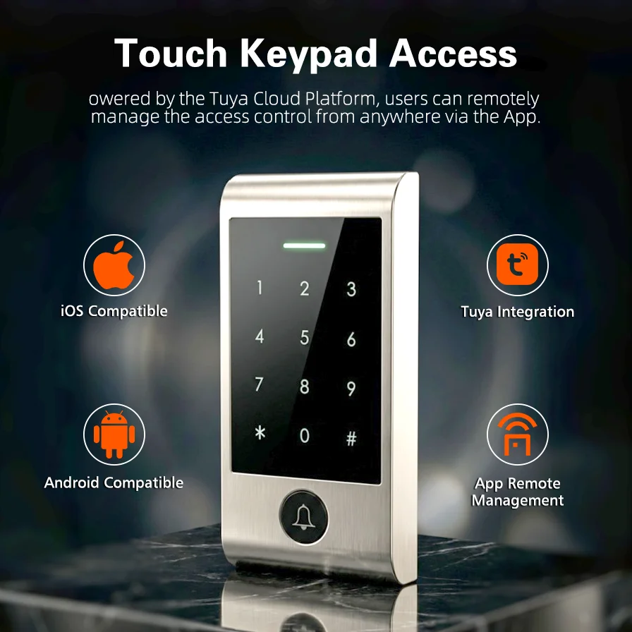 Home Security Door Lock - Advanced WIFI Remote Control Touch Keypad