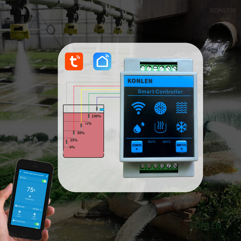 KONLEN Tuya Water Level Sensor - Home Security Outdoor recension och pris