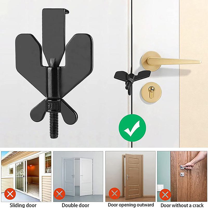 New-1PC Door Lock Security For - Home Security Jammers recension och pris