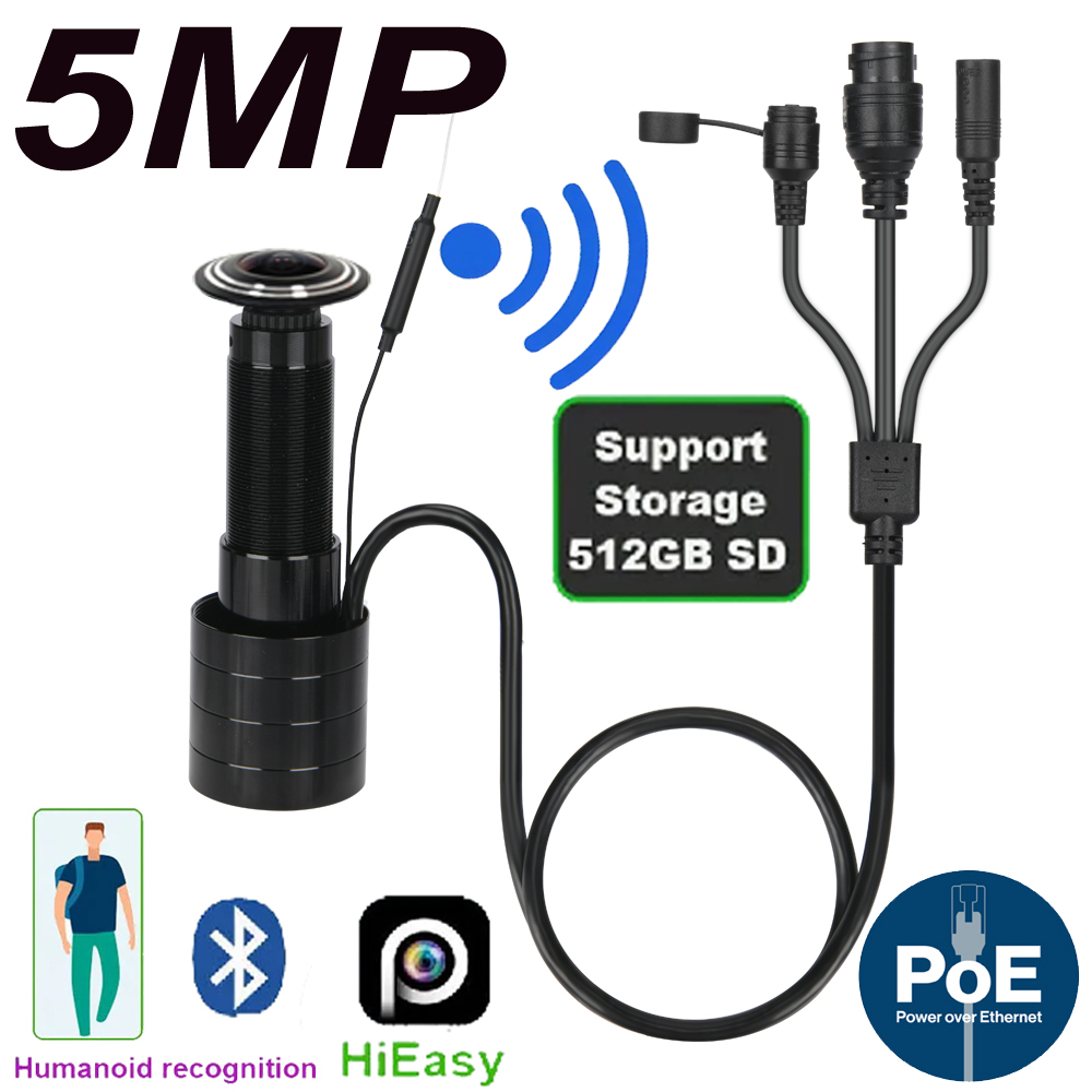 5MP Door Eye IP POE Camera Min - Home Security Technician recension och pris