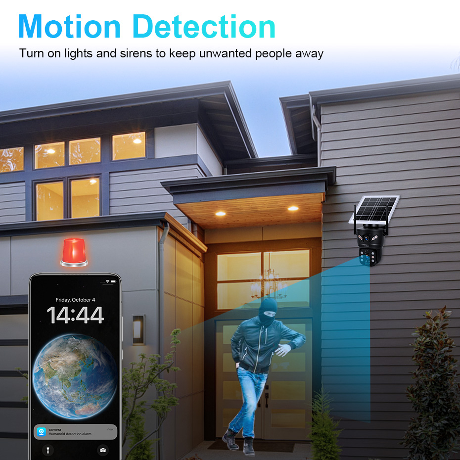 KERUI 6MP 4G SIM WiFi Solar Ca - Home Security Technician recension och pris