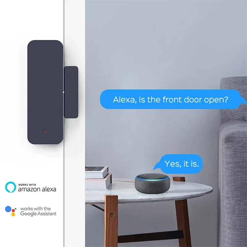 Tuya Zigbee Wifi Door Sensor W - Home Security Gate recension och pris