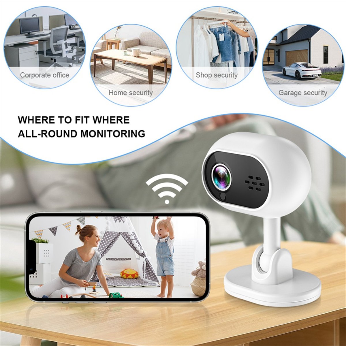 A4 1080P Smart Mini Wifi IP Ca - Home Security Wireless Camera recension och pris