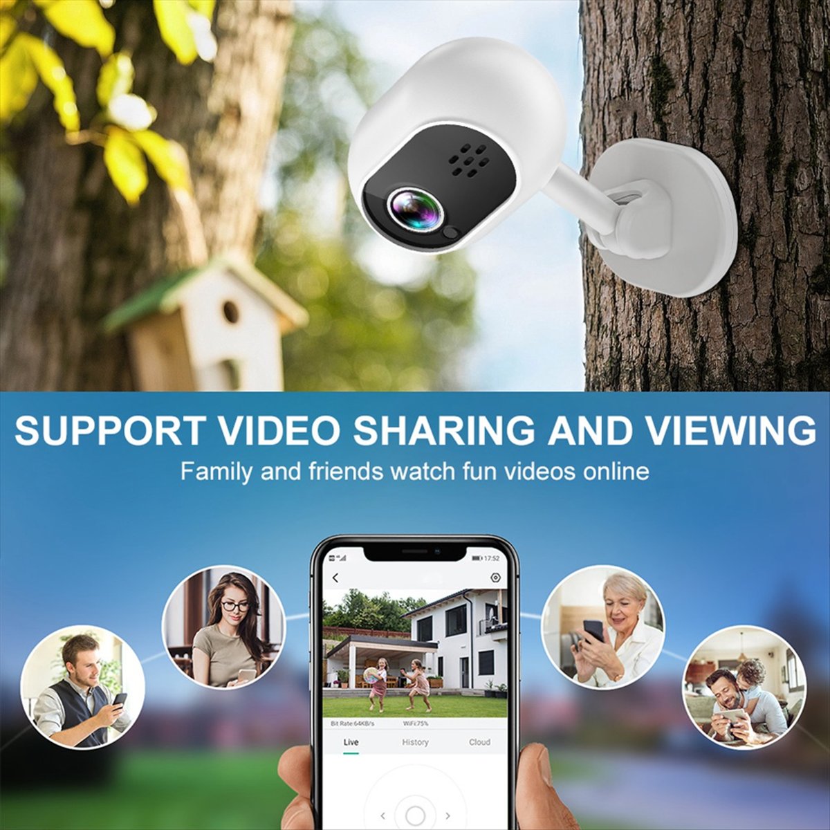A4 1080P Smart Mini Wifi IP Ca - Home Security Wireless Camera recension och pris