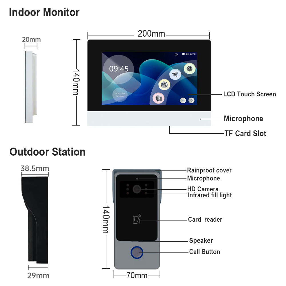 2 Wires Smart Home Tuya Wifi 1 - Home Security Cameras Uk recension och pris