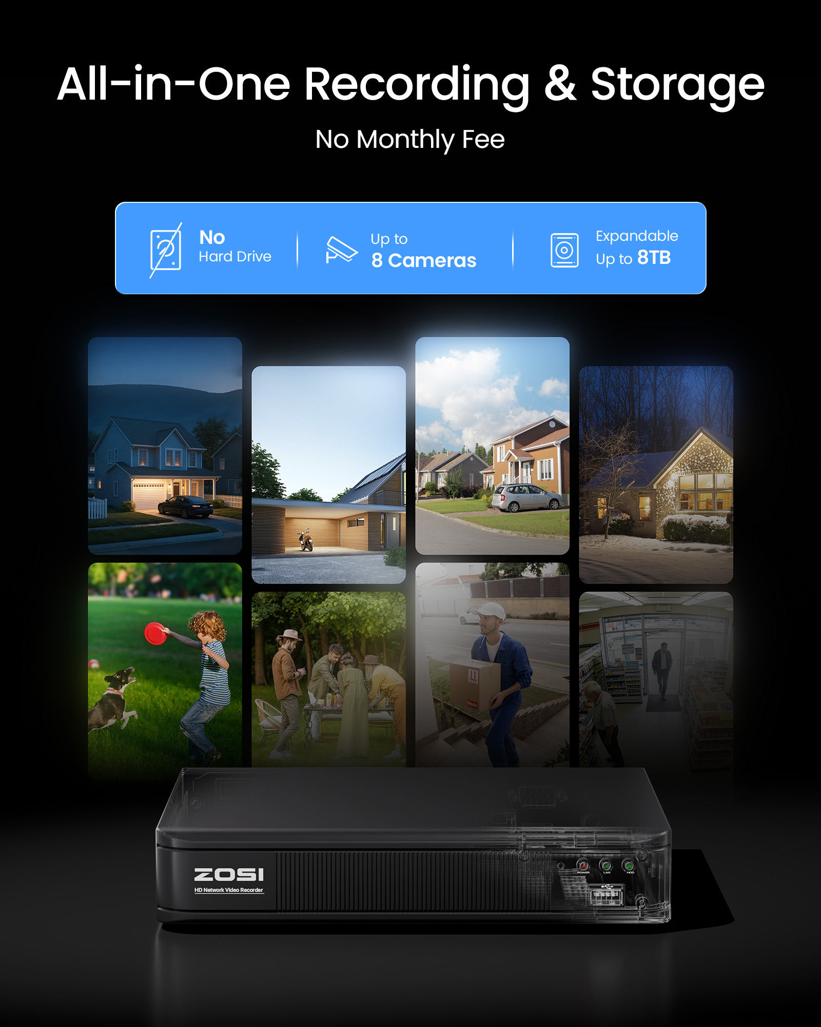ZOSI 3K Lite Wired CCTV Securi - Home Security Outdoor recension och pris