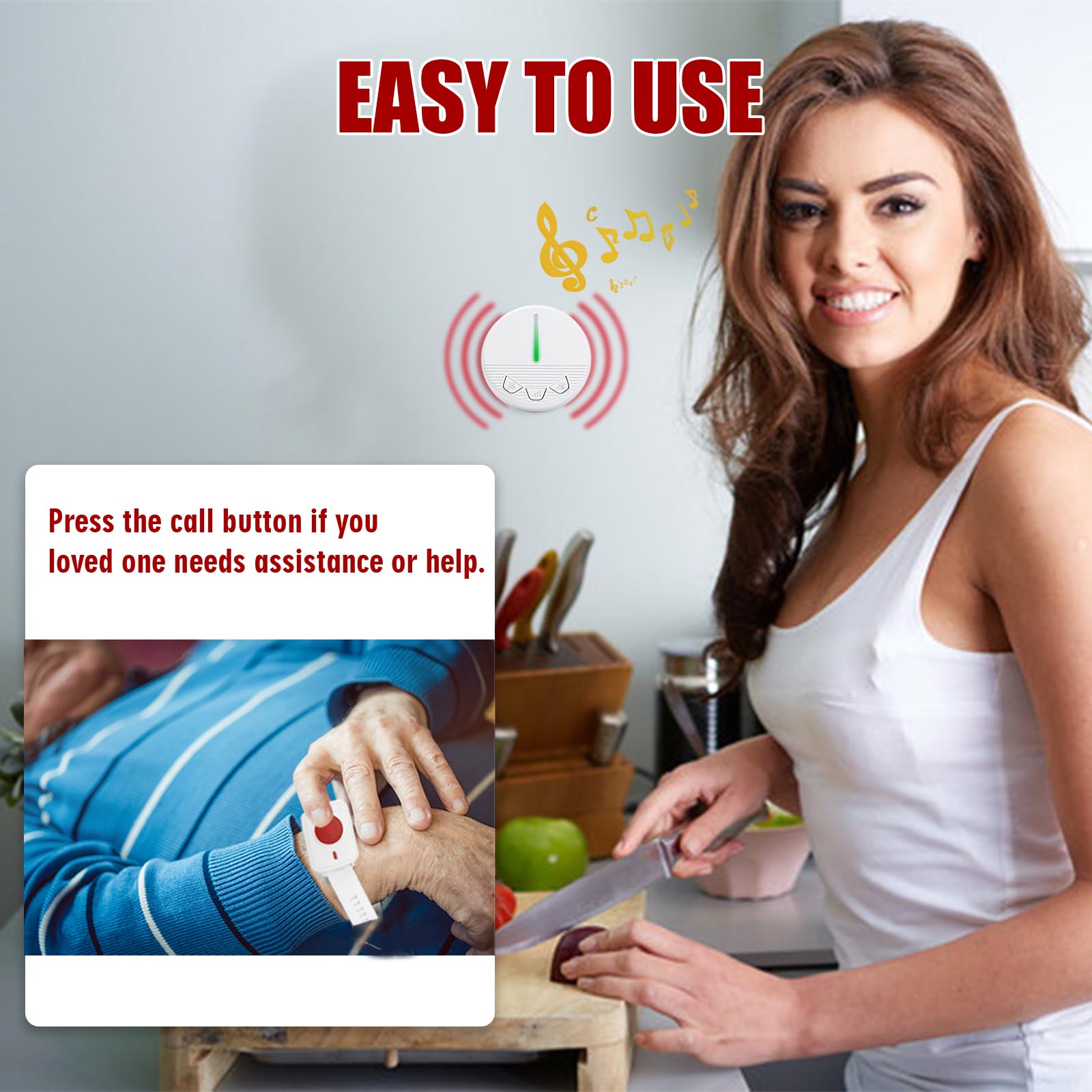 Hospital Caregiver Call Button - Home Security For Seniors recension och pris