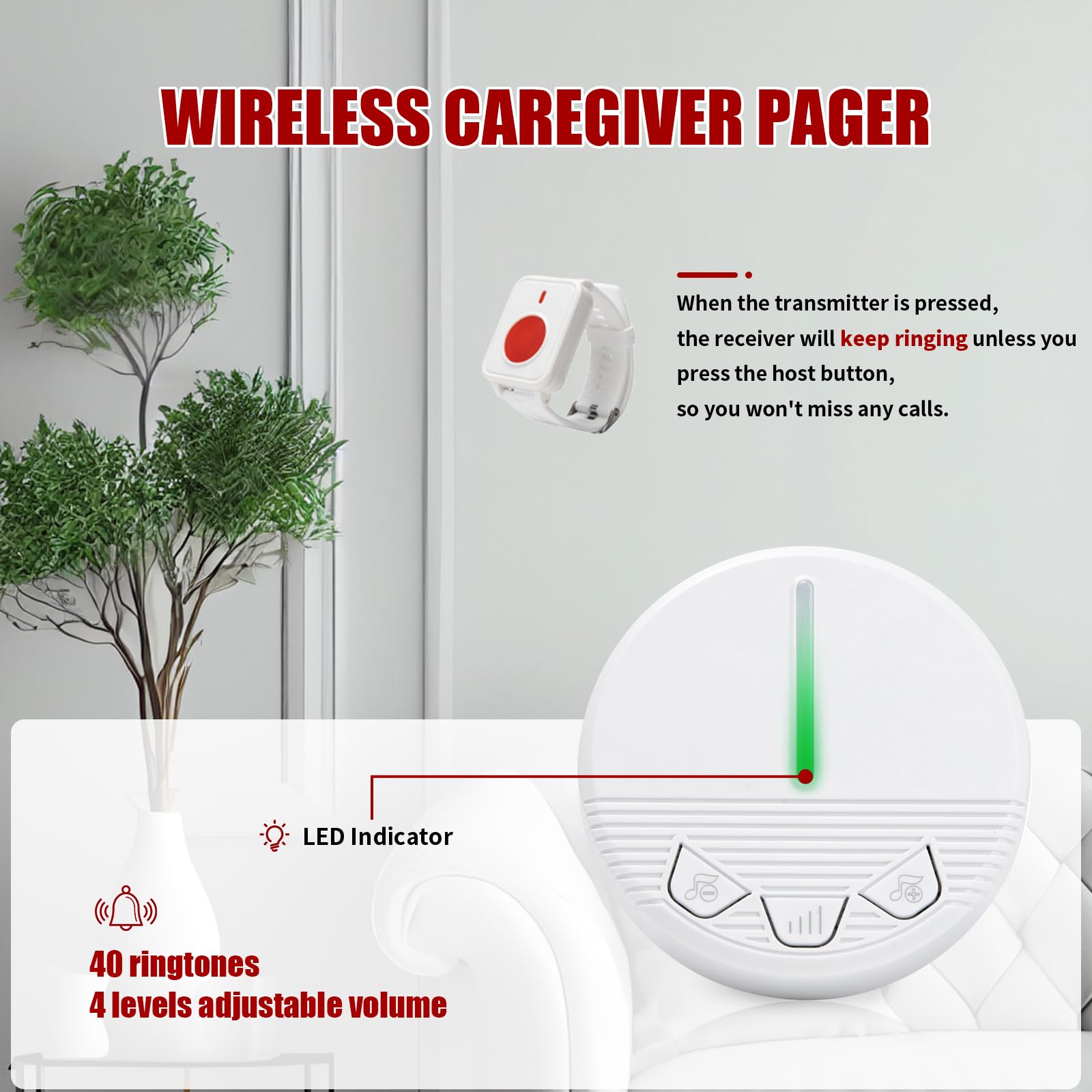 Hospital Caregiver Call Button - Home Security For Seniors recension och pris