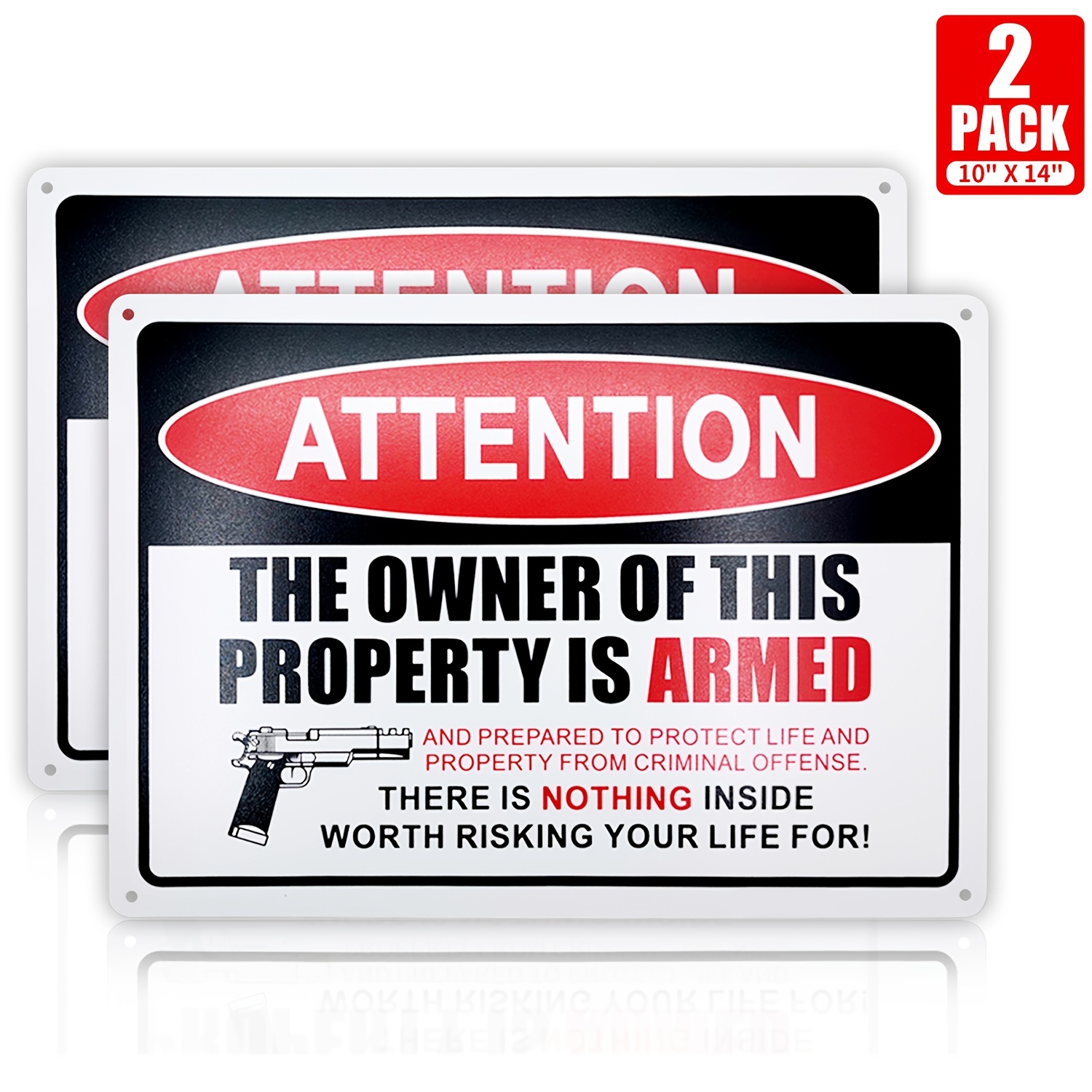 Armed Property Security Signs  - Home Security Outdoor recension och pris
