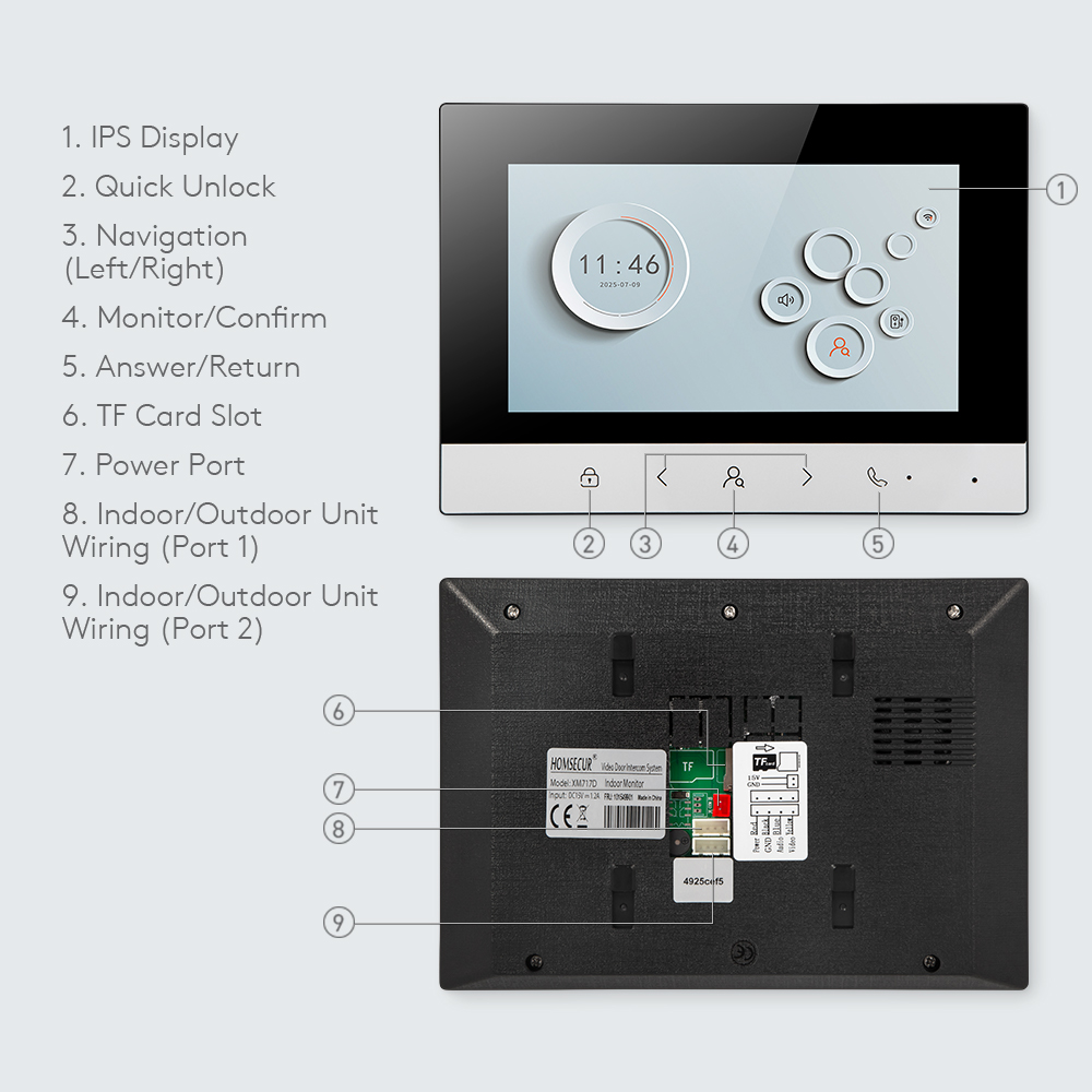 Tuya Smart WIFI Indoor Monitor - Home Security Gate recension och pris