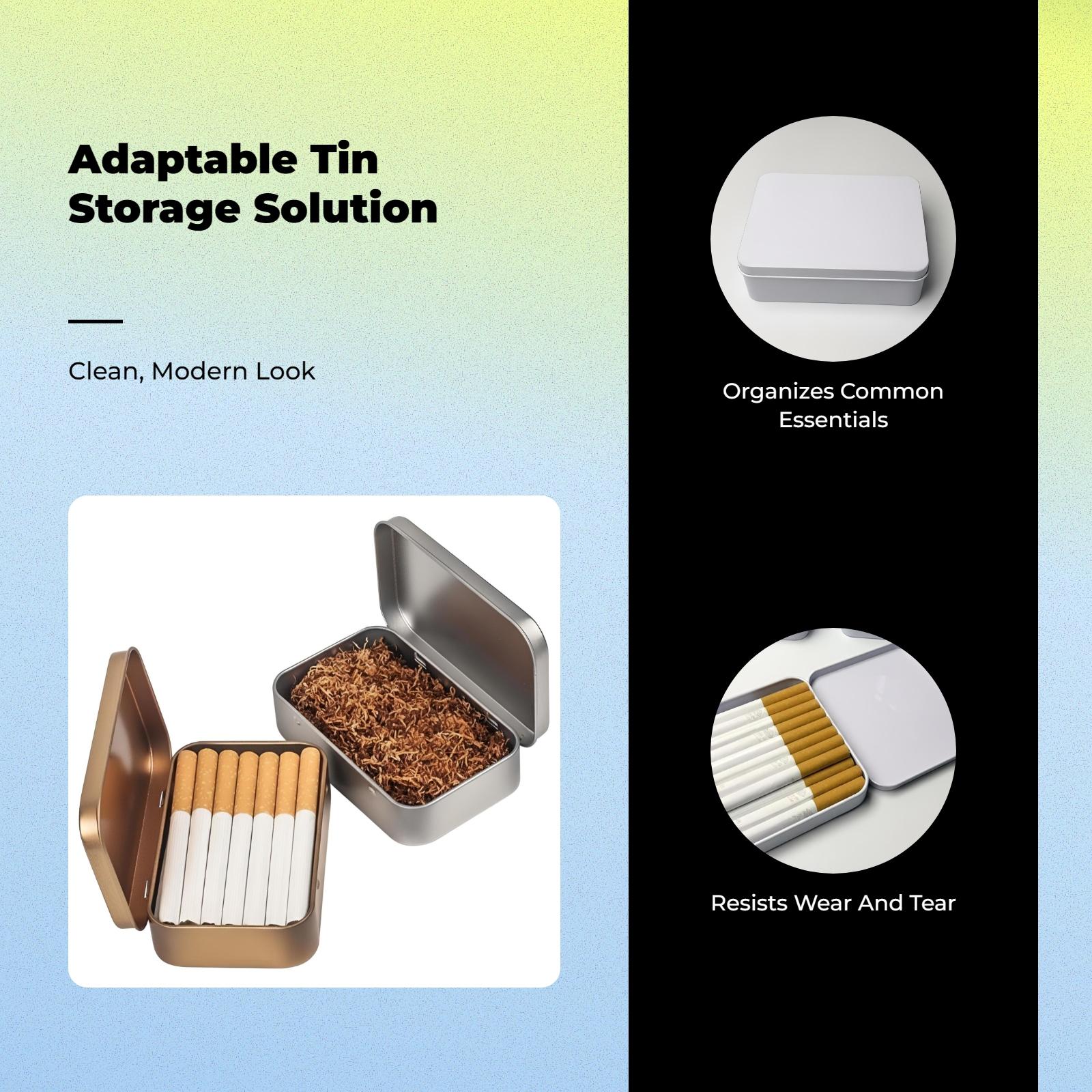 Cream Tin Metal Storage Box Se - Home Security Officer recension och pris