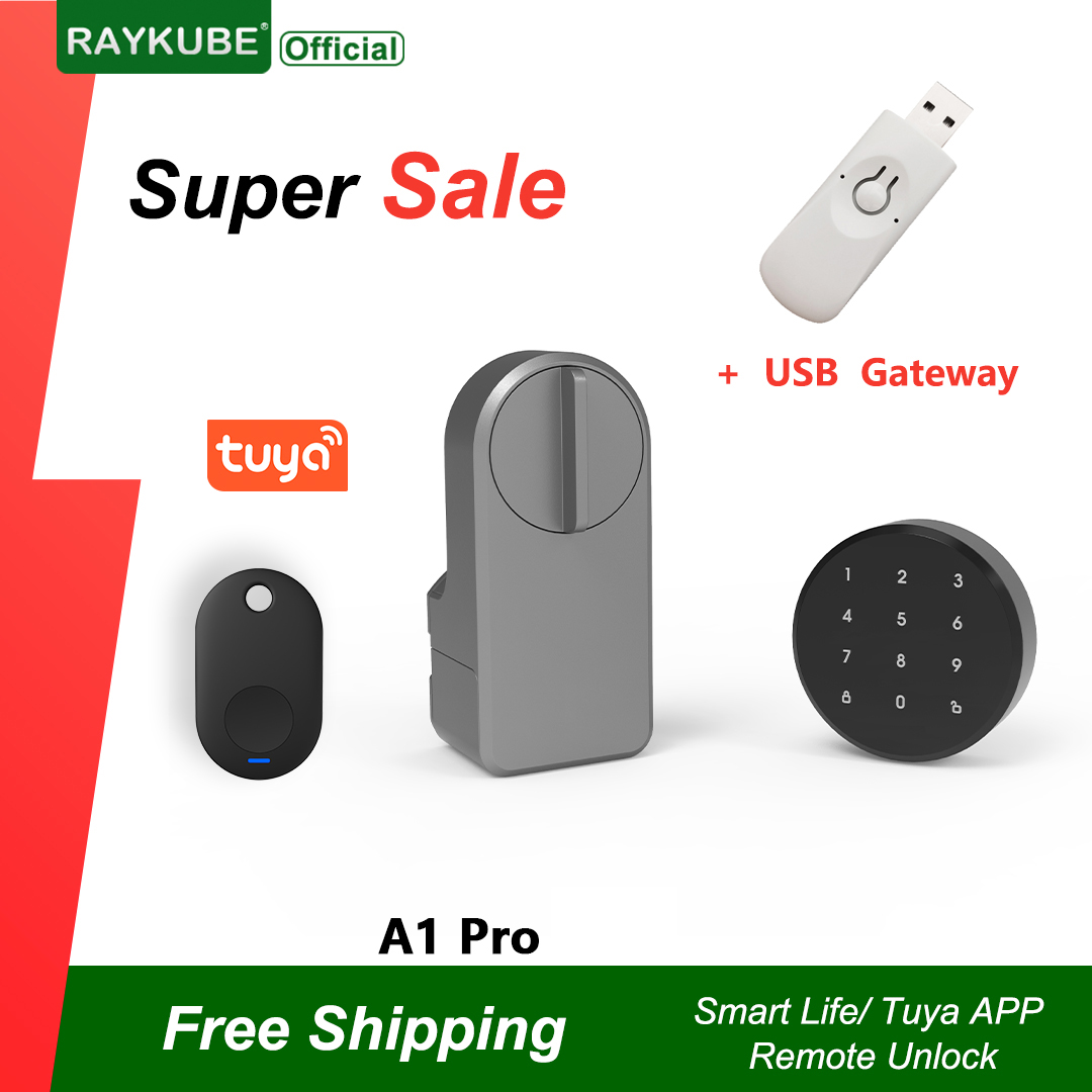 RAYKUBE A1 Pro Tuya BEL Smart  - Home Security Door Lock recension och pris