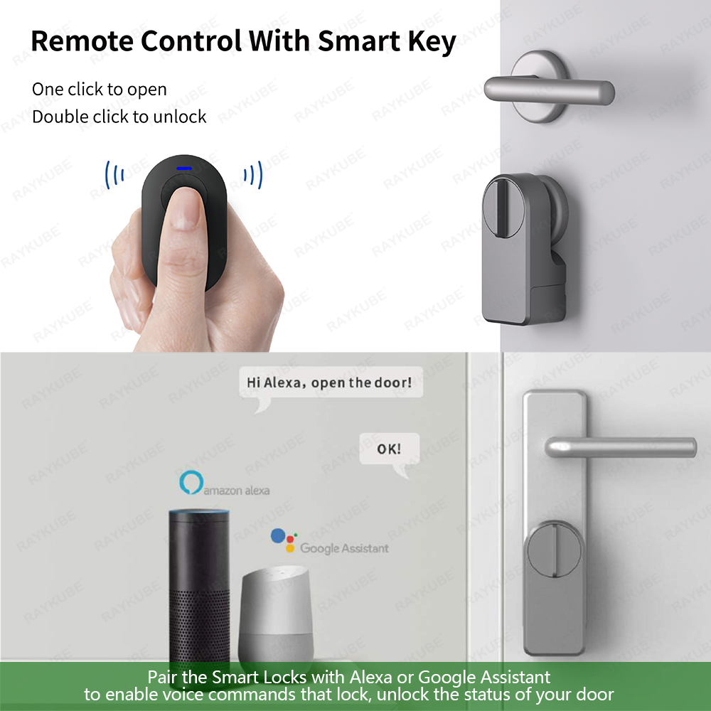 RAYKUBE A1 Pro Tuya BEL Smart  - Home Security Door Lock recension och pris