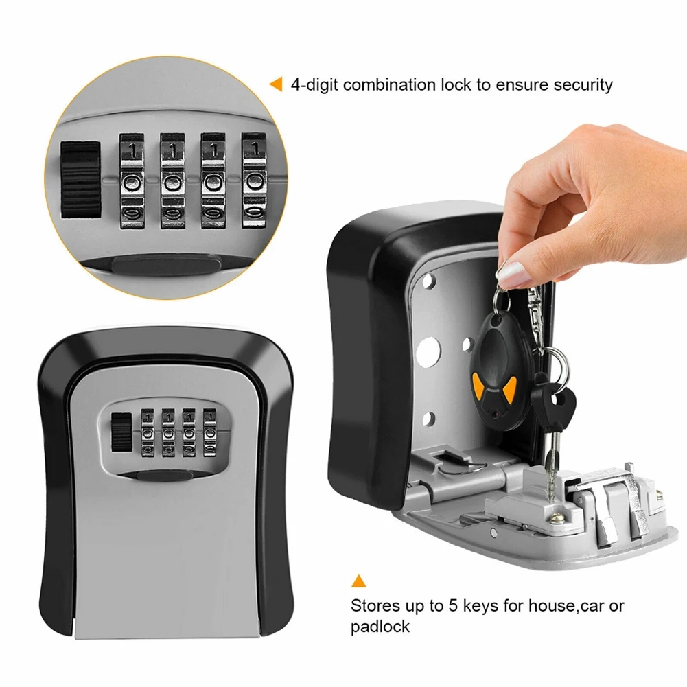 Wall Mount Key Lock Box 4 Digi - Home Security Officer recension och pris