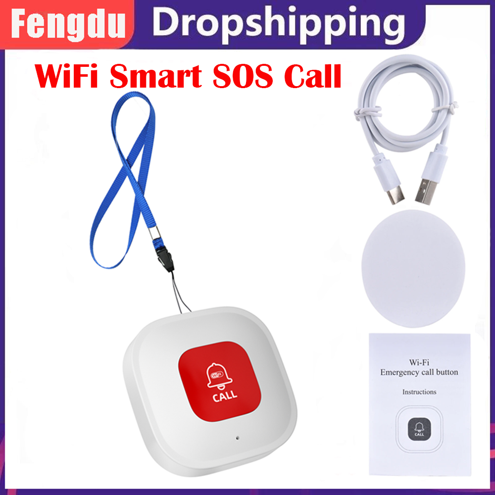 Emergency Alarm WiFi Smart But - Home Security For Seniors recension och pris