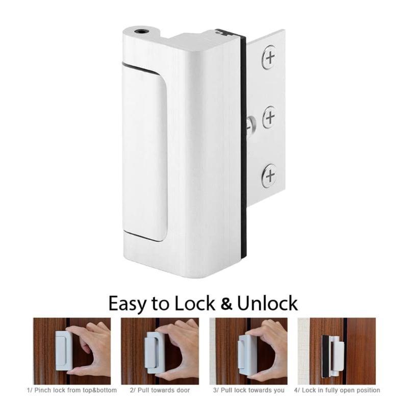 652F Home Security Door Reinfo - Home Security Door Reinforcement Lock recension och pris
