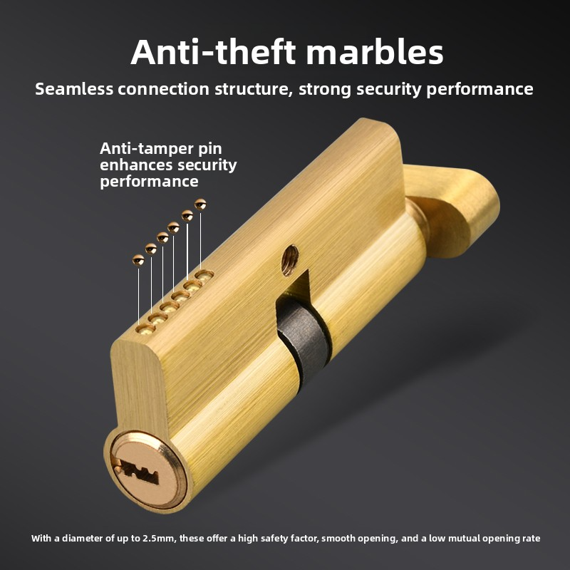 Door Cylinder Lock Biased 70mm - Home Security Door Lock recension och pris