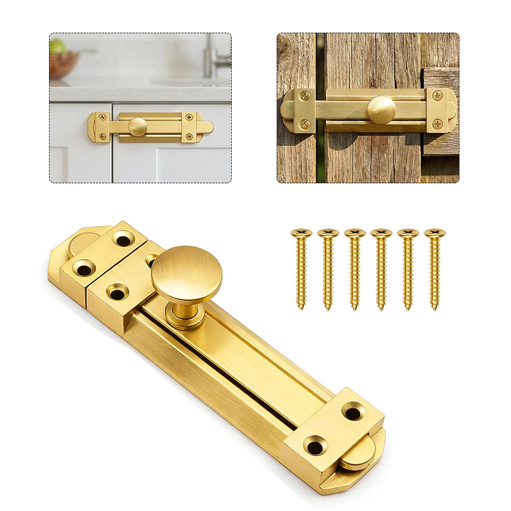 5 Inch Solid Brass Sliding Doo - Home Security Door Lock recension och pris