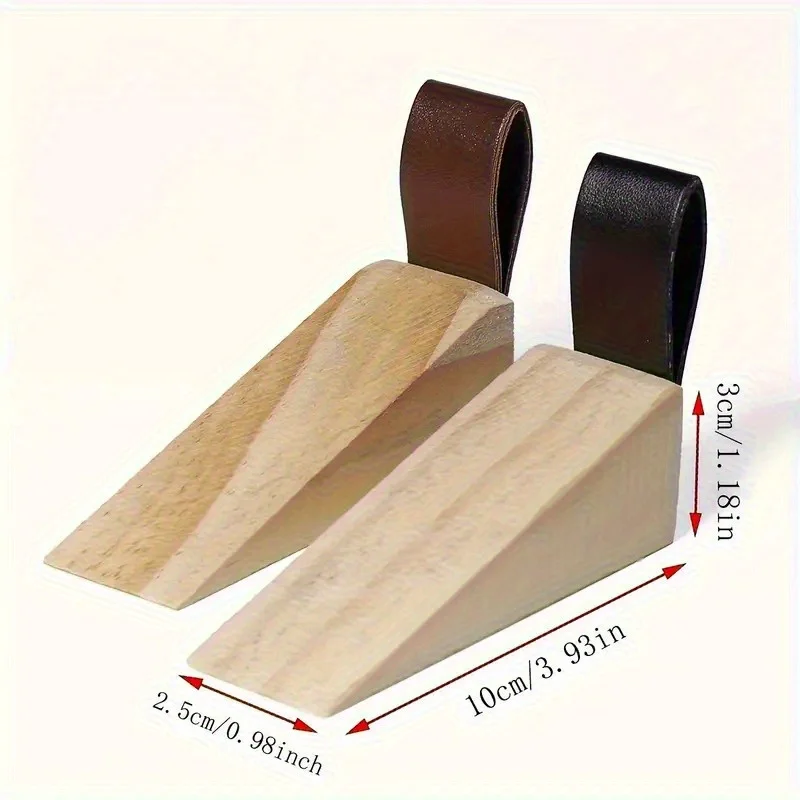 1pc Solid Wood Door Stopper -  - Home Security Jammers recension och pris
