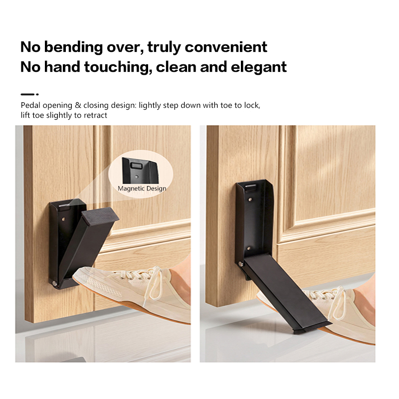 Upgraded No Drill Door Stopper - Home Security Jammers recension och pris