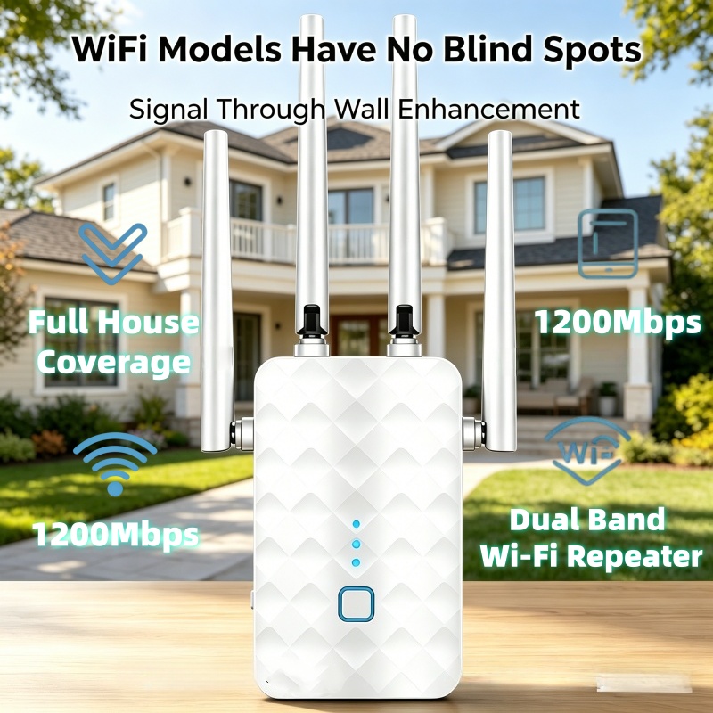 1200Mbps WiFi Repeater Wireles - Home Security Outdoor recension och pris