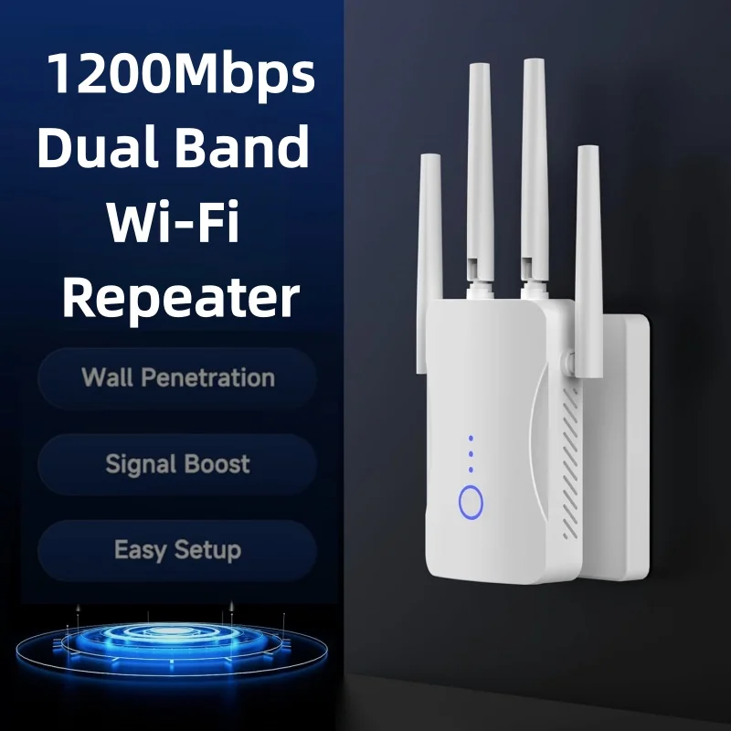 2.4G/5GHz Dual Band WiFi Repea - Home Security Outdoor recension och pris