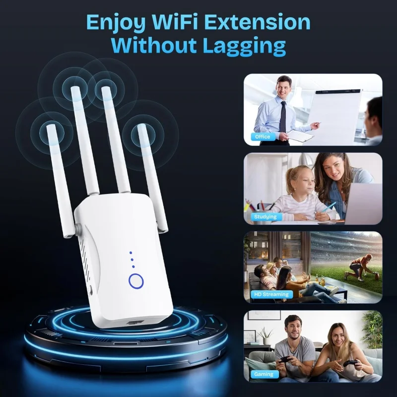 2.4G/5GHz Dual Band WiFi Repea - Home Security Outdoor recension och pris