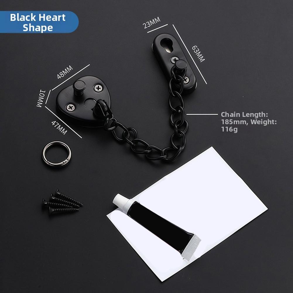 Stainless Steel Door Chain Loc - Home Security Door Reinforcement Lock recension och pris