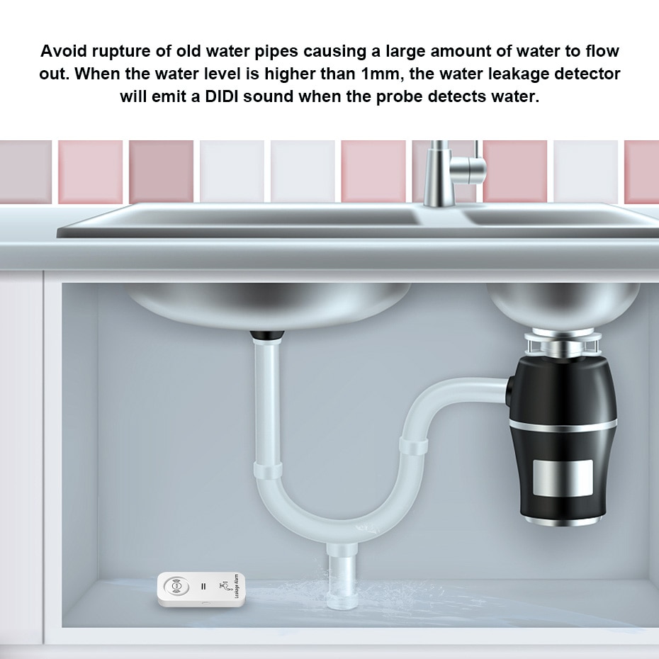 KERUI Wireless Water Sensor 90 - Home Security Outdoor recension och pris