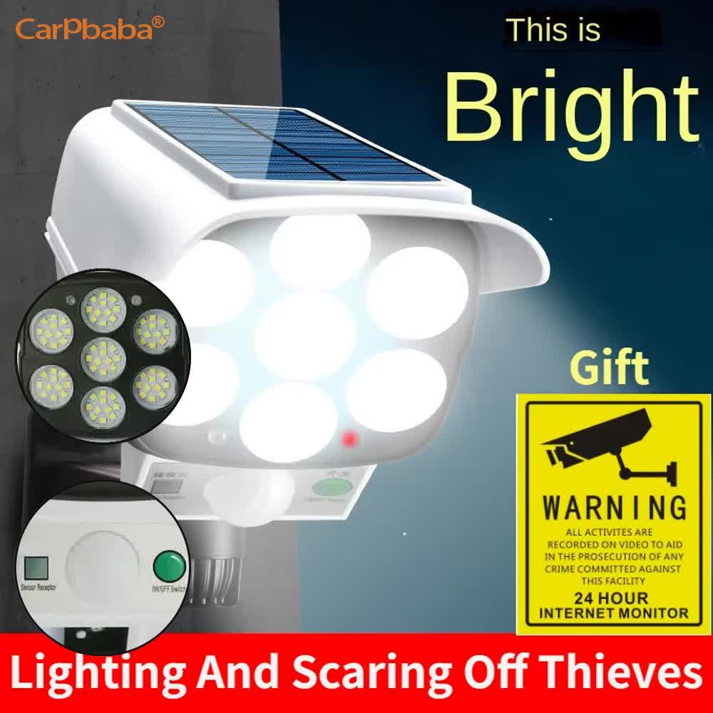 Outdoor Solar Light Motion Sen - Home Security Wireless Camera recension och pris
