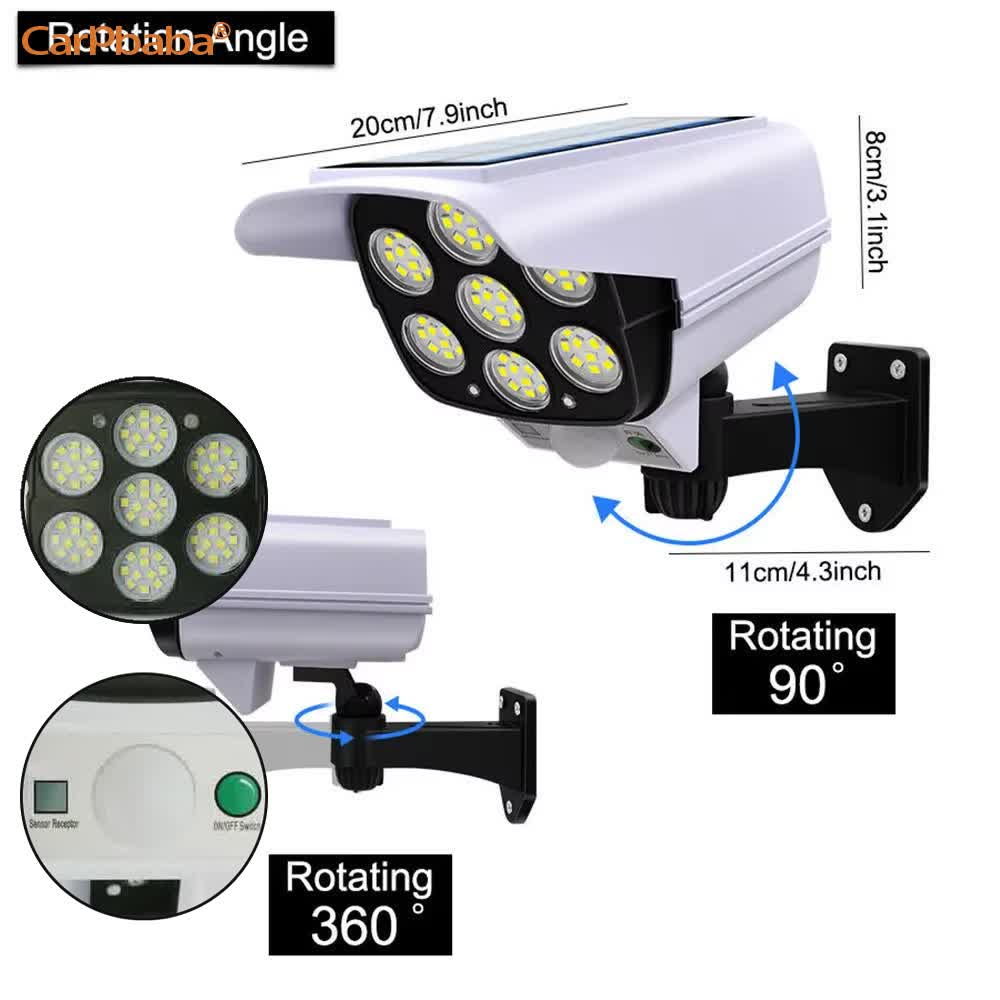 Outdoor Solar Light Motion Sen - Home Security Wireless Camera recension och pris