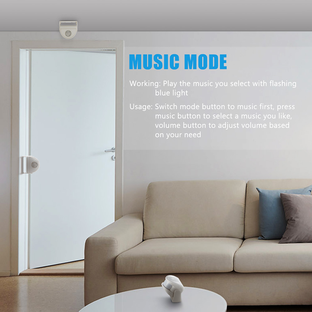 32 Songs Welcome Infrared Chim - Home Security Gate recension och pris