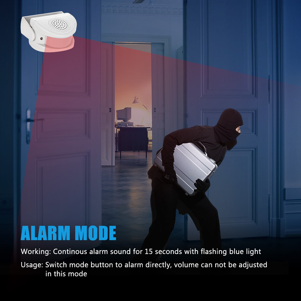 32 Songs Welcome Infrared Chim - Home Security Gate recension och pris